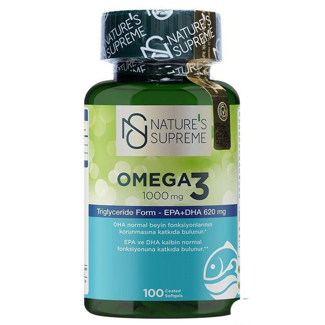 Nature's Supreme Omega 3 1000 mg 100 Tablets