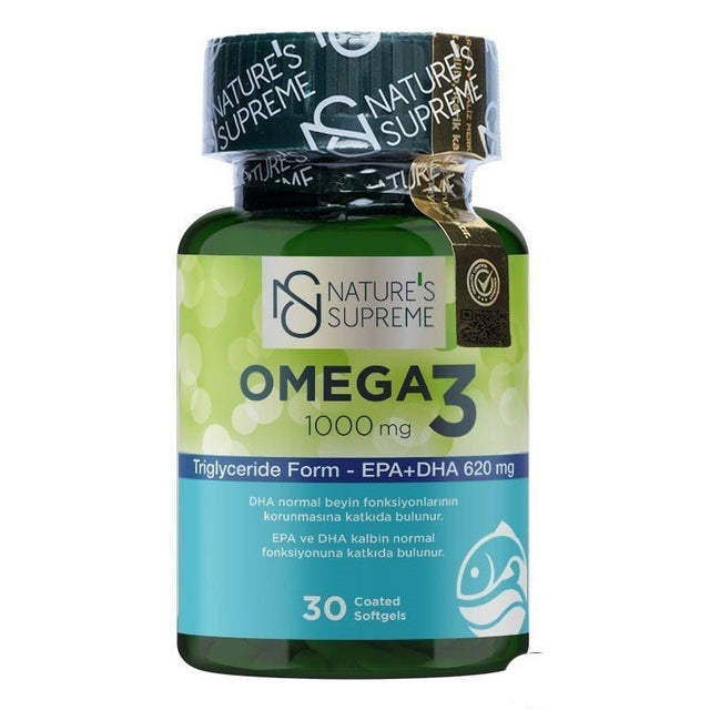 Nature's Supreme Omega 3 1000 mg 30 Tablets