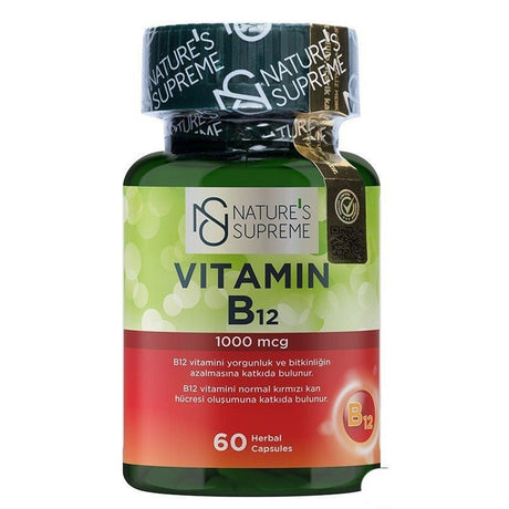 Nature's Supreme Vitamin B12 1000 Mcg 60 Tablets