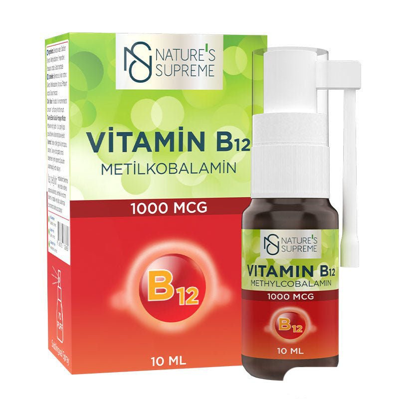 Nature's Supreme Vitamin B12 1000 Mcg Methylcobalamin 10 ml Spray