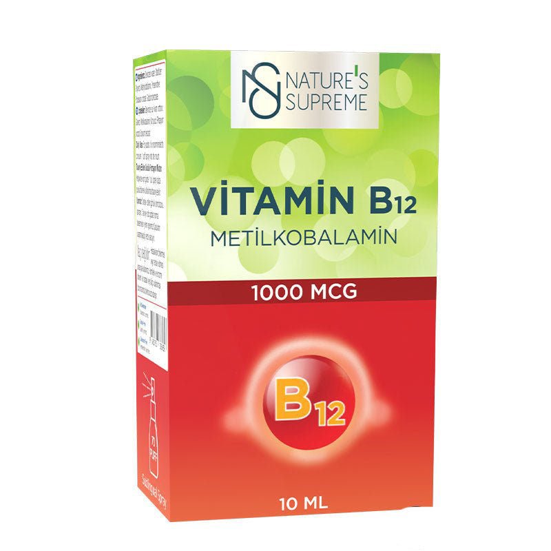 Nature's Supreme Vitamin B12 1000 Mcg Methylcobalamin 10 ml Spray