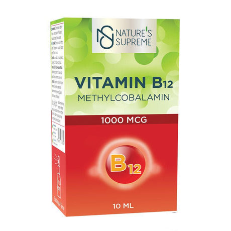 Nature's Supreme Vitamin B12 1000 Mcg Methylcobalamin 10 ml Spray