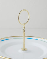 Professional Nautical Enamel Tiered Serving Display Tray Blue