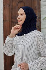 Navy Blue Jersey Shawl - Soft, Flexible & Wrinkle - Free () - TryAladdin