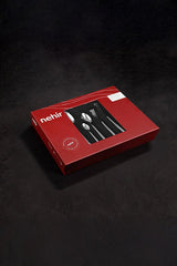 Nehir Adriana Premium Gold Plain Cutlery Set - 89 - Piece - TryAladdin