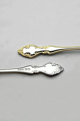 Nehir Adriana Premium Gold Plain Cutlery Set - 89 - Piece - TryAladdin