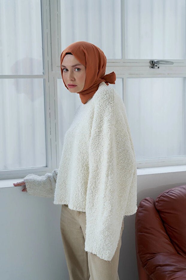 Neo Cotton Shawl - Soft, Lightweight & Orange () - TryAladdin