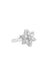 Nereze | Baguette Stone Rotating 6 Petals Flower Adjustable Size Ring