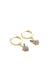 Nereze | Gold Plated 10mm Dangling Grape Earrings