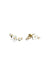 Nereze | Gold Plated Tiny Magnolia Flower Earrings