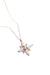 Nereze | Hope Flower Necklace with White Zircon Stones