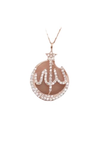 Nereze | Islamic Motivated Zircon Stone Allah Word Necklace