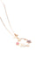 Nereze | Magnolia Blossom Circle Spring Flower Necklace with Butterfly Detail