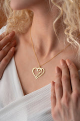 Nereze | Personalized Heart Name Necklace