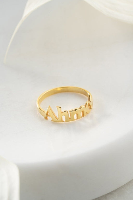 Nereze | Personalized Name Adjustable Size Ring