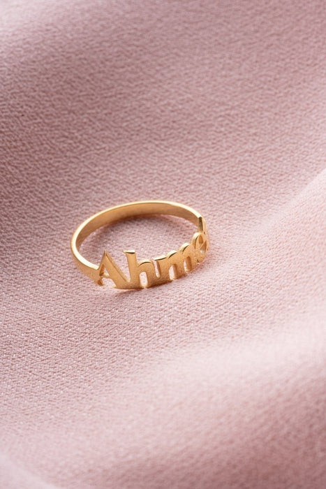 Nereze | Personalized Name Adjustable Size Ring