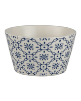 New Bone Ceramic 2 - Piece Bowl Set - Blue & White Design - TryAladdin