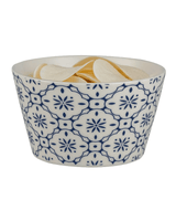 New Bone Ceramic 2 - Piece Bowl Set - Blue & White Design - TryAladdin