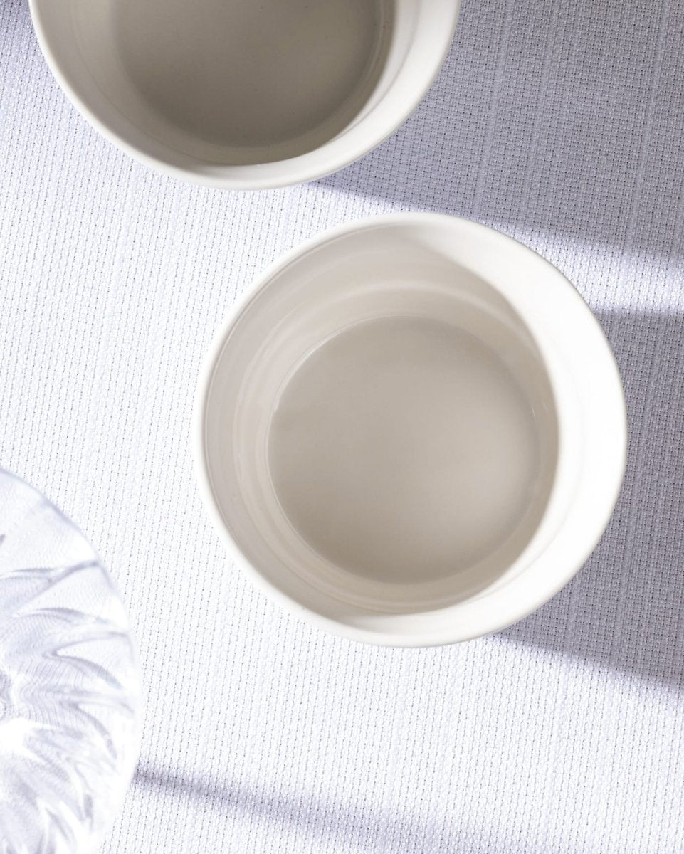 New Bone Ceramic 2 - Piece Bowl Set - Blue & White Design - TryAladdin