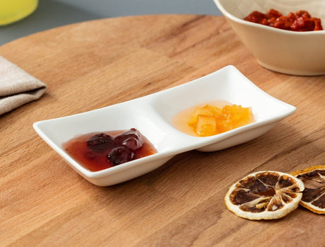 New Bone China 2 - Piece Sauce & Condiment Set - Petit Concept - TryAladdin
