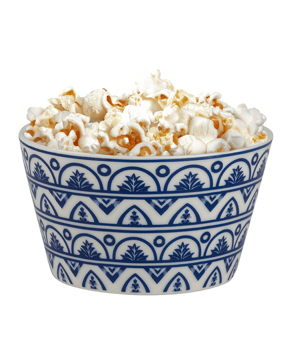 New Bone China 2 - Piece Serving Bowls - Elegant Blue & White - TryAladdin