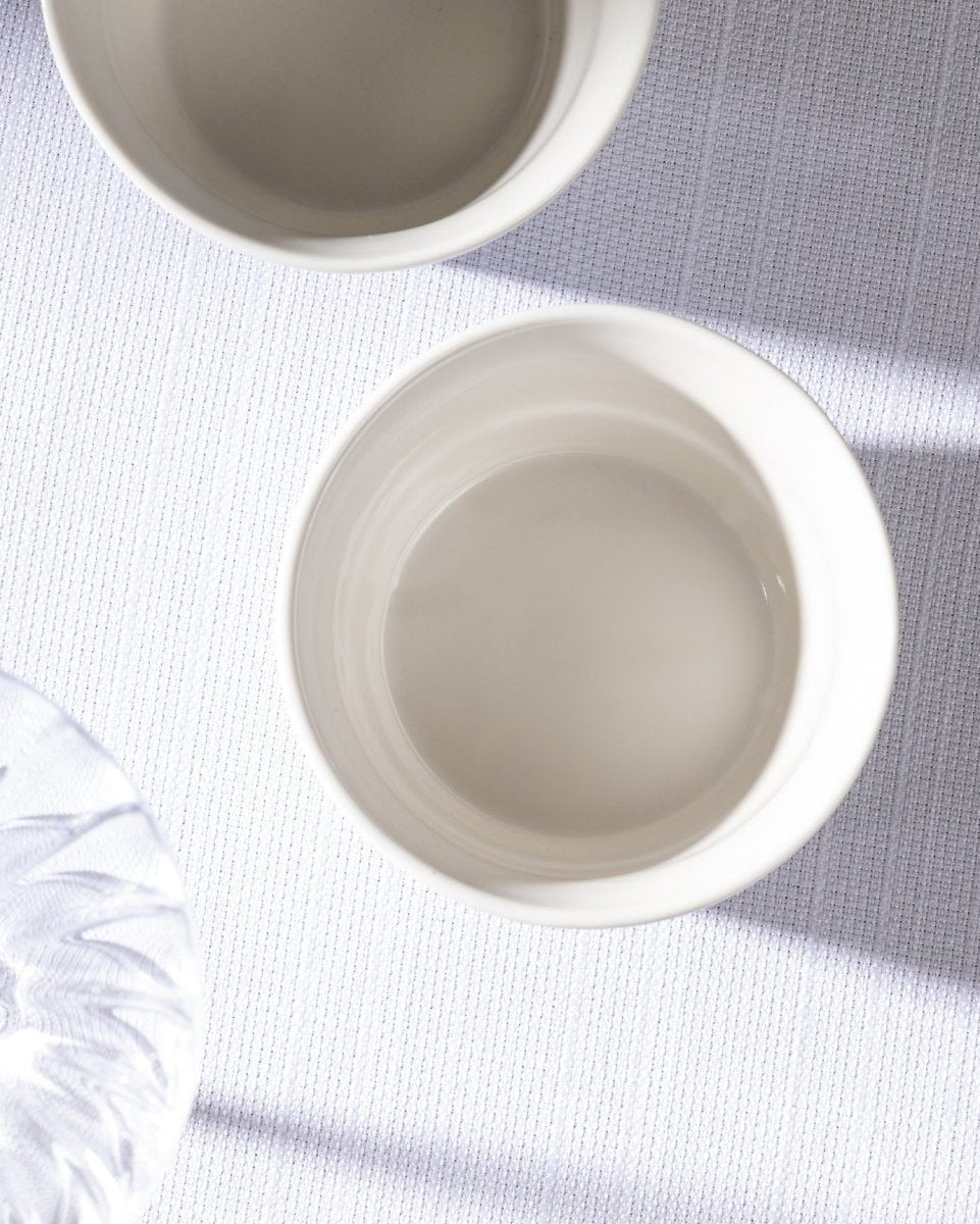 New Bone China 2 - Piece Serving Bowls - Elegant Blue & White - TryAladdin