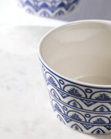 New Bone China 2 - Piece Serving Bowls - Elegant Blue & White - TryAladdin