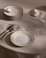 New Bone China 6 - Piece Dessert Plate Set - Elegant Design - TryAladdin