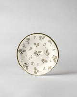 New Bone China 6 - Piece Dessert Plate Set - Fleur Floral Design - TryAladdin