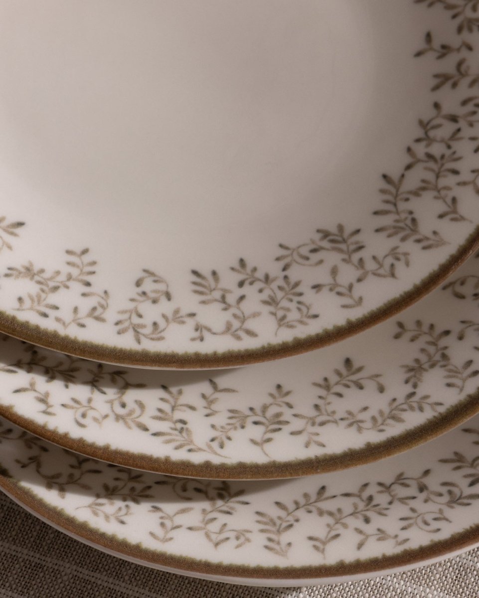 New Bone China 6 - Piece Dessert Plate Set - Modern Minimalist - TryAladdin