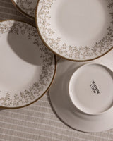 New Bone China 6 - Piece Dessert Plate Set - Modern Minimalist - TryAladdin