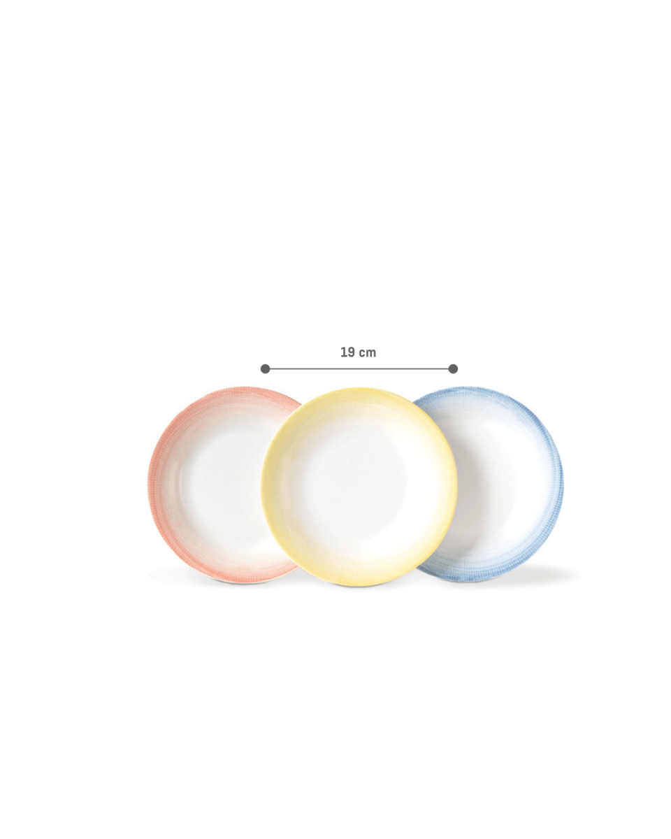 New Bone China 6 - Piece Dessert Plate Set - Vibrant Design - TryAladdin
