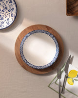 New Bone China Dessert Plate - Rêve Bleu Motif for Sophisticated Tables - TryAladdin