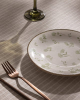 New Bone China Dessert Plate Set - Fleur Floral Pattern - TryAladdin