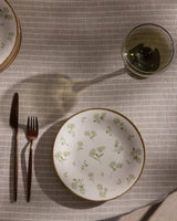 New Bone China Dessert Plate Set - Fleur Floral Pattern - TryAladdin