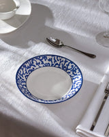 New Bone China Dinner Plate - Reve Bleu Bliss Blue & White - TryAladdin