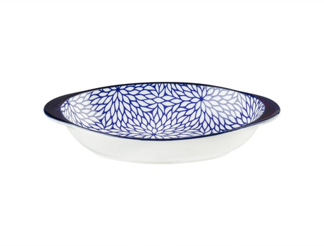 New Bone China Handled Accent Plate - Rêve Bleu Collection - TryAladdin