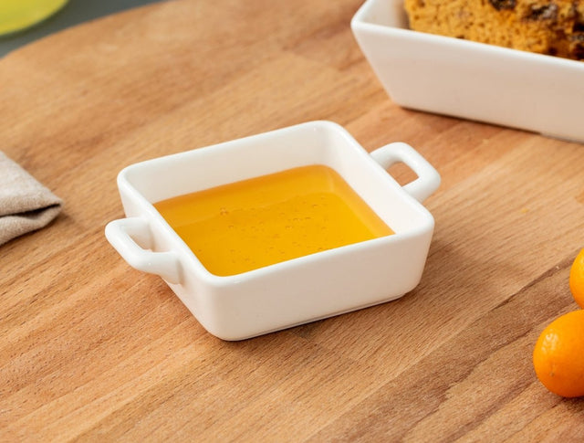 New Bone China Mini Serving Bowl - Elegant Handled Design - TryAladdin