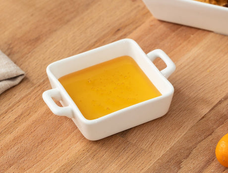 New Bone China Mini Serving Bowl - Elegant Handled Design - TryAladdin