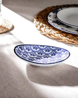 New Bone China Oval Plate - Rêve Bleu Belfort Dream Design - TryAladdin