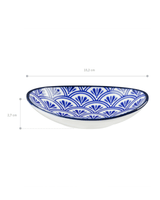 New Bone China Oval Plate - Rêve Bleu Belfort Dream Design - TryAladdin