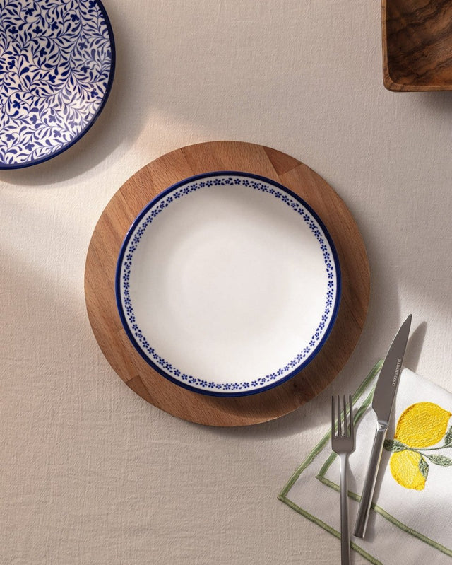 New Bone China Pasta Plate - Rêve Bleu Joie Design - TryAladdin