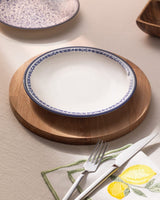New Bone China Pasta Plate - Rêve Bleu Joie Design - TryAladdin