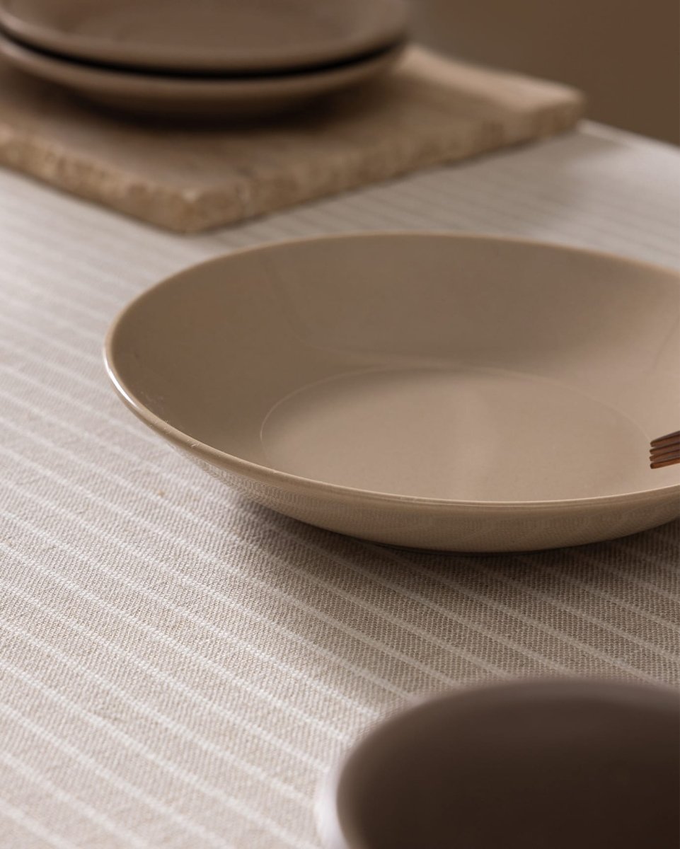 New Bone China Plate - Vole Collection for Elegant Dining - TryAladdin