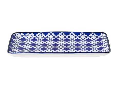 New Bone China Rectangular Plate - Rêve Bleu Design - TryAladdin