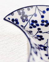 New Bone China Serving Plate - Elegant Angelic Blue & White - TryAladdin