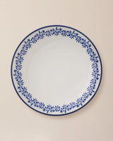 New Bone Porcelain Dinner Plate - Rêve Bleu Crown Pattern - TryAladdin