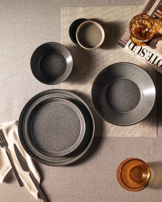 New Bone Porcelain Dinner Set - Contemporary Elegance for 6 - TryAladdin