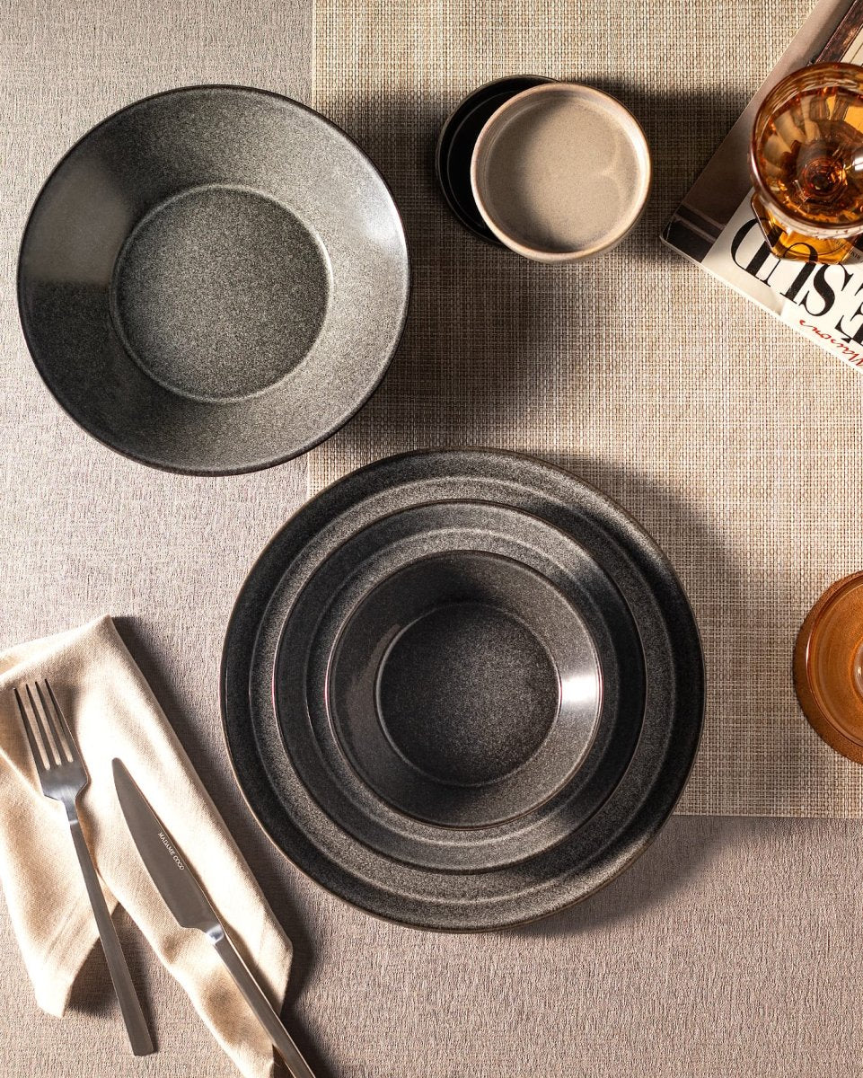 New Bone Porcelain Dinner Set - Contemporary Elegance for 6 - TryAladdin