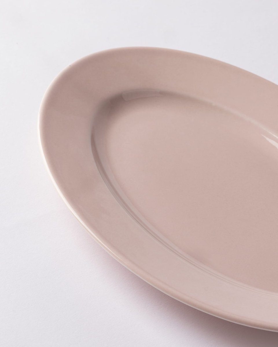 New Bone Porcelain Oval Plate - Elegant Nuit Design - TryAladdin
